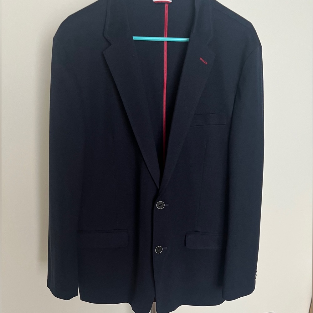 Tommy Hilfiger, Mens, Navy Blue Blazer, Size 44R